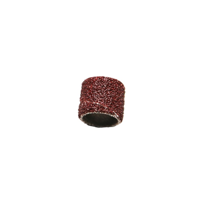 T-MAX 100 pc 3/8 Inch Sand Drum Grit 80 Coarse with 2 pc 1/8 Inch Mandrel for Dremel Rotary Tools - Image 4